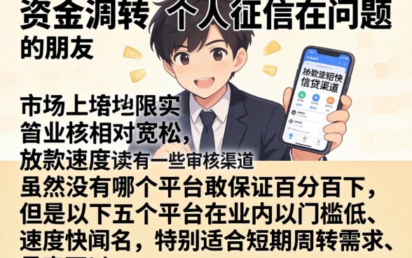 十四天秒下的口子，热忱推荐五个黑户借款必下口子