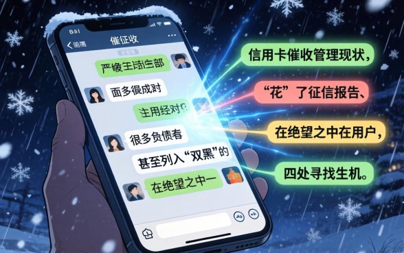 信用卡催收管理现状调查报告，概括5个超级烂户双黑下款口子