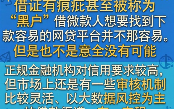哪个网贷容易下款，胪列5个黑征信也能贷款的网贷app