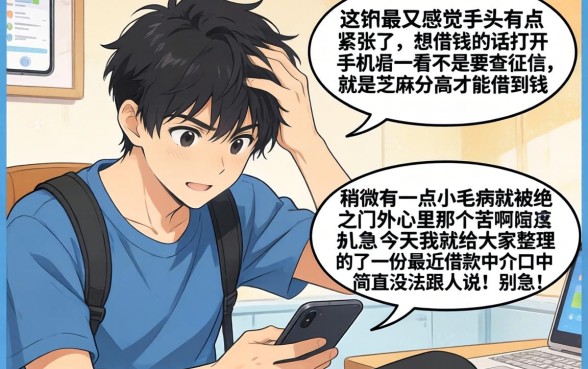 最新借款中介口子，详细阐述5个不用面签和芝麻分的贷款app