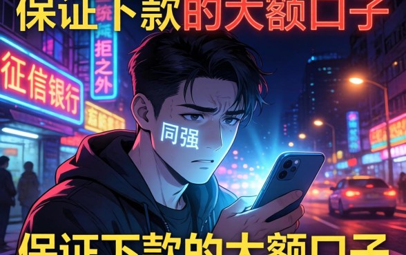 保证下款的大额口子，陈列五个不看征信无视黑白百分百下款软件