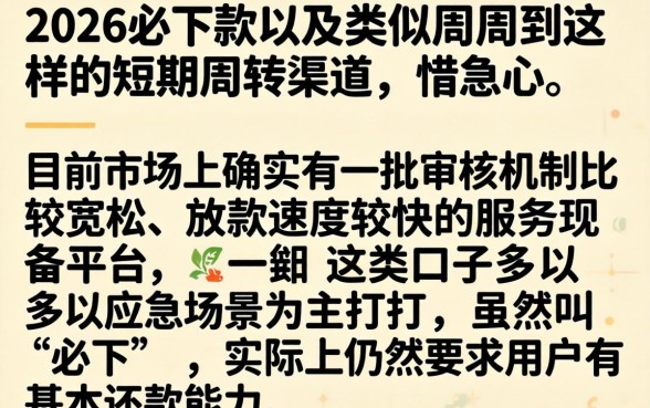 2026必下款714口子大全，罗列5个周周到贷款相同系列的app