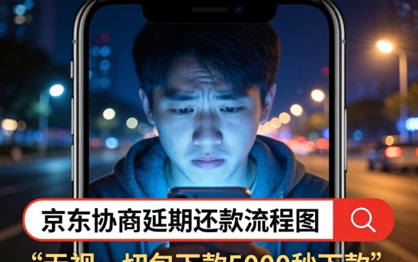 京东协商延期还款流程图，甄选五个无视一切包下款5000秒下款的app