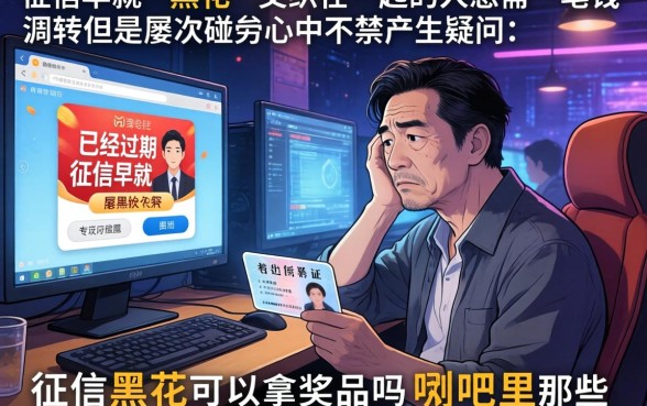 征信黑花了可以领奖吗贴吧，归纳五个无视双黑下款5000的口子