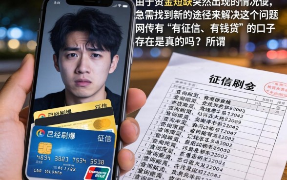 有征信有信用卡容易下款的口子，归集五个不看征信的借钱软件