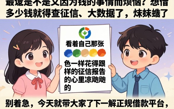 网上最正规的借款平台，归集五个征信花居然都下款的平台