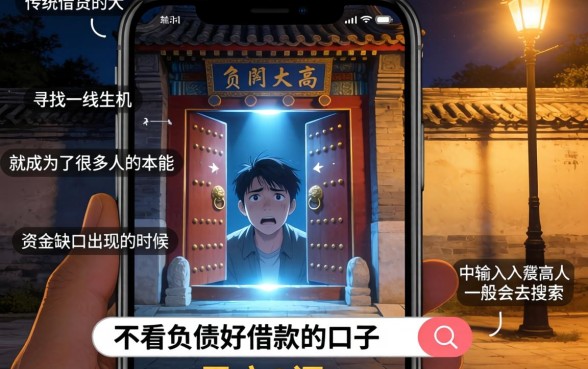 不看负债好借款的口子，陈列5个黑户0门槛贷款app