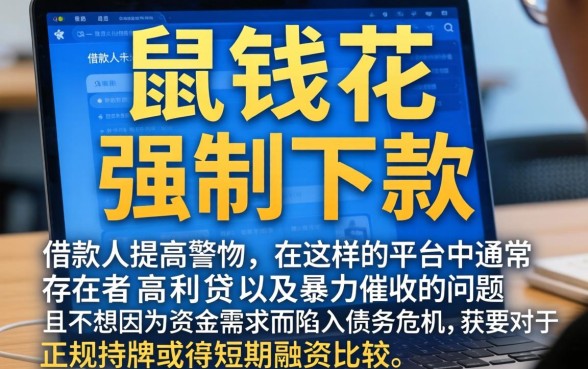鼠钱花强制下款，理出5个包下款平台无视黑白的网贷