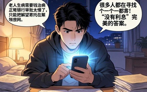 从哪里借钱没利息，整合5个无视黑白必下款的网贷平台