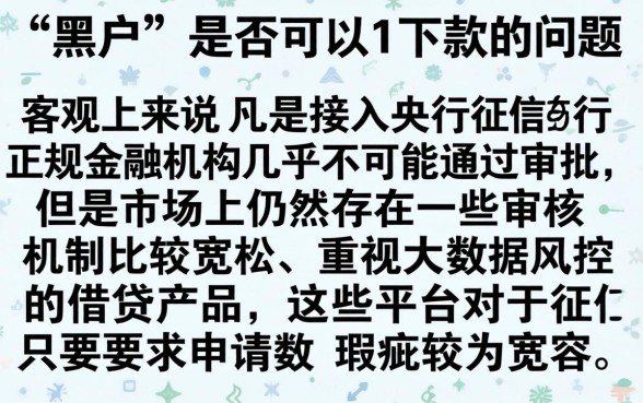 黑户网贷口子能下款吗，整合五个秒批通过的网贷app