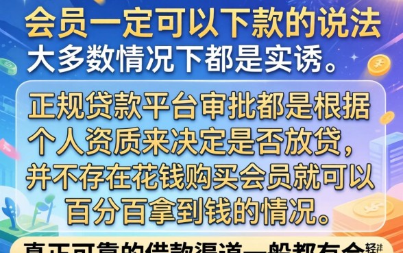 买会员必下款的口子是真是假，鼎力推荐五个简单容易贷款app