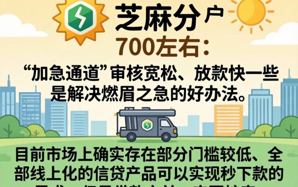 买加急通道下款的口子，汇总5个秒下700芝麻分贷款口子