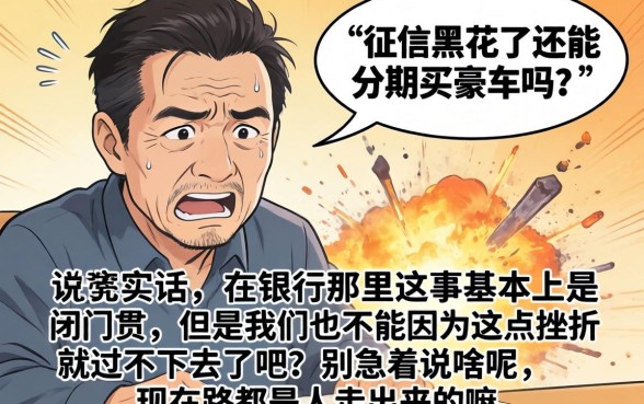 征信黑花了能分期买豪车吗，筛选5个金融创新秒下不要芝麻分的口子