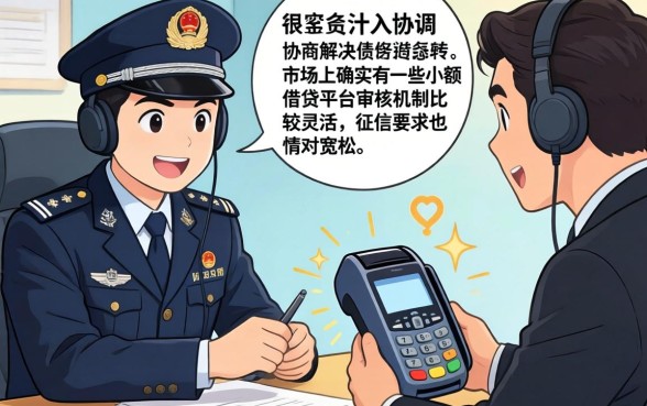 公安局打去和银行协商，条列五个不看征信小额借钱的app