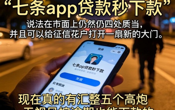 七条app贷款秒下款，汇整5个高炮无视风控逾期也下款的口子