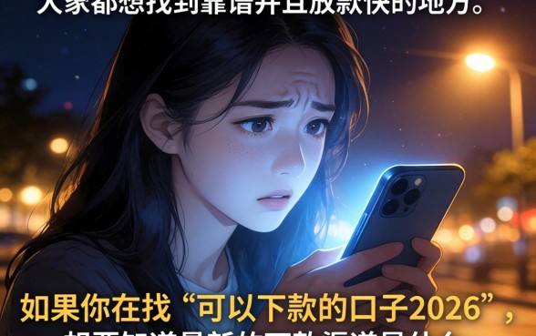 可下款的口子2026，鼎力推荐5个凭支付宝花呗贷款的app