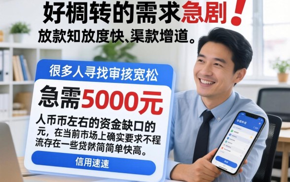 近期下款的口子有哪些，整合五个急用钱5000快审快贷无需征信app