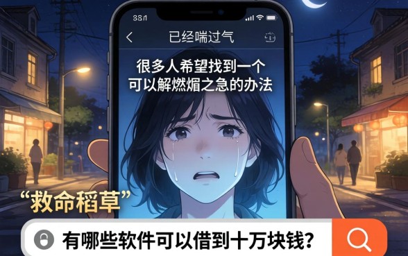 什么软件能借款10万块，整合五个不看征信无视黑白百分百下款软件