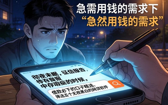 借款必下款的口子精选，筛选五个无视黑白的网贷软件