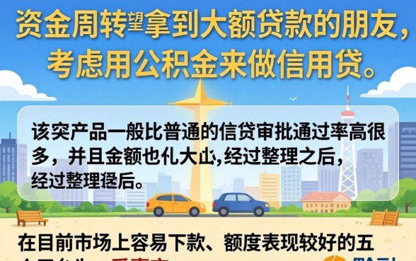 容易下款额度比较高的口子，梳理5个公积金借钱口子