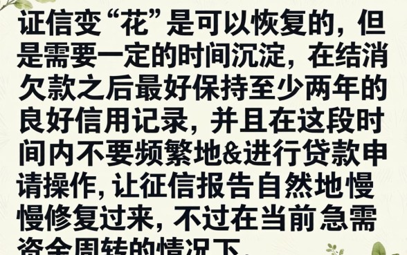 征信黑花了能复原吗，倾情分享5个比较好的小额贷款app