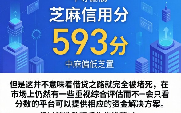 芝麻信用593怎么借钱，整合5个无视一切包下款口子