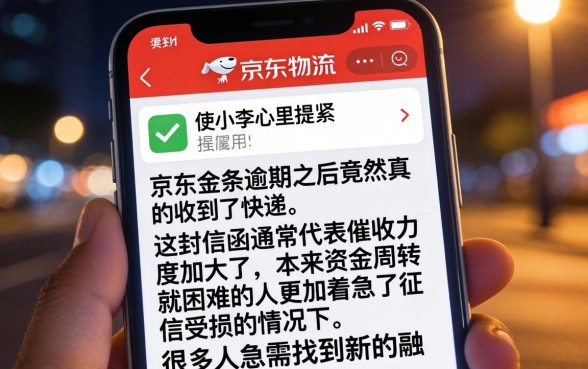 京东金条逾期京东给寄个快递，归纳5个可以不看征信就能下款的app