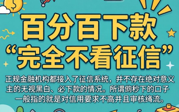 征信不好秒下的口子，归纳五个不看征信无视黑白百分百下款网贷口子