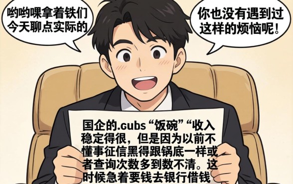 国企员工征信黑花了怎么办，理出5个无视征信黑白100%秒下平台