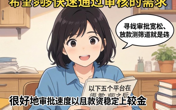 审核快易下款的口子，热忱推荐五个值得信赖的借钱口子