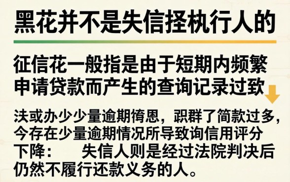 征信黑花了就是失信人吗，理出五个黑征信也能贷款的网贷软件