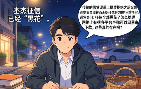 征信全部黑花了怎么办理，热忱推荐五个网黑真正能下款的平台