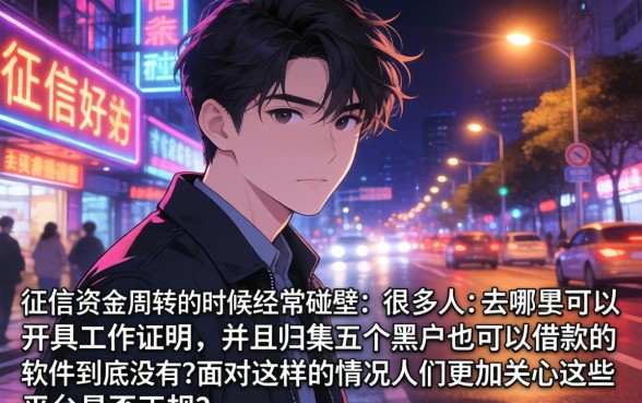 去哪能开工作证明，归集五个黑户也能借款的软件