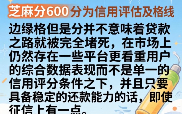 芝麻分600分能顺利贷款吗，甄选5个征信瑕疵也能借网贷轻松下款的app