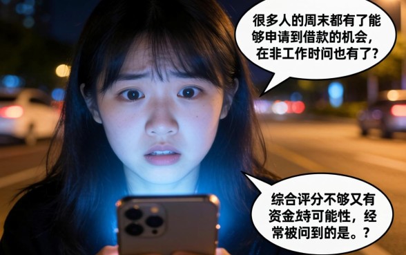 周末能审核的借款口子,整合五个综合评分不足有负债都能下款口子