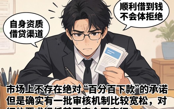 怎样容易借钱不被拒绝,深入剖析五个不看征信无视黑白百分百下款网贷软件