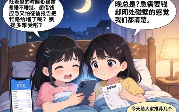 晚上无视黑白秒下款的口子，梳理5个黑户无条件下款的口子