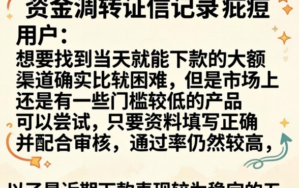 当天下款的大口子，详尽说明五个黑户成功获取大额贷款的软件
