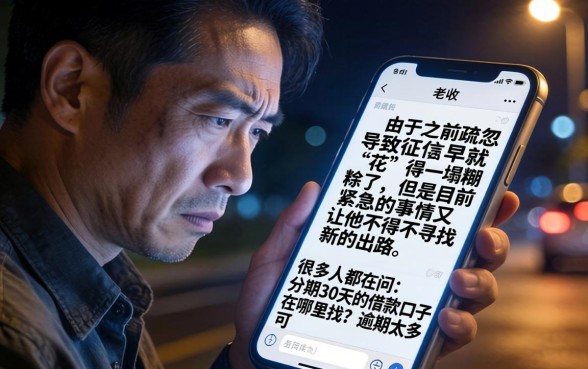 分期30天的借款口子，热忱推荐五个逾期太多能下款口子