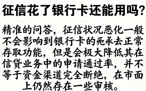 征信花了银行卡还能用吗，细致阐述五个无论黑白户秒下款的贷款平台