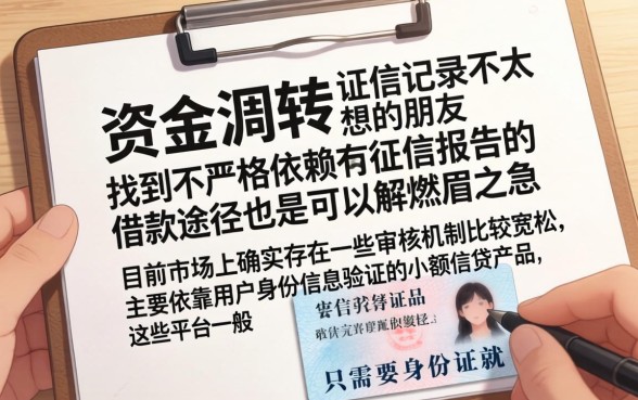 不查征信能下款的口子有哪些，遴选五个凭身份证借款的软件