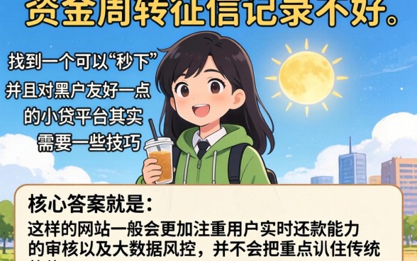 小贷秒下2026,甄选5个网贷黑户必过平台