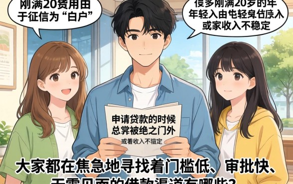 20岁必下的口子，鼎力推荐5个秒批无面签贷款软件