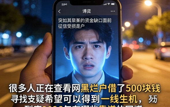 网黑烂户借500的口子，整理5个靠谱借钱的网贷app
