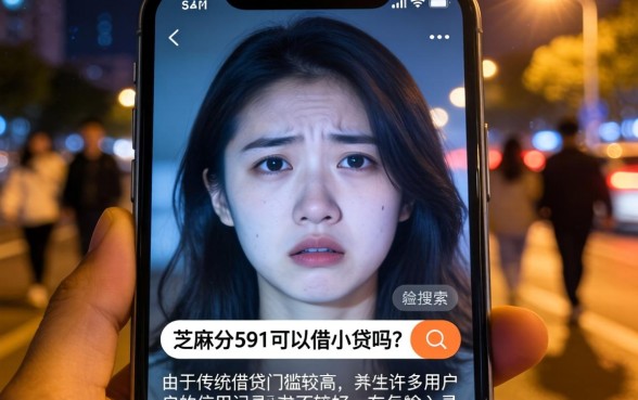 芝麻分591可以借小贷吗，规整五个快速下款无视征信的平台