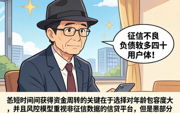 50岁秒下的口子，遴选五个征信不好负债高的app