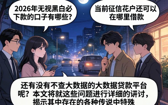 2026年网贷行业，倾情分享5个无视黑白贷款口子