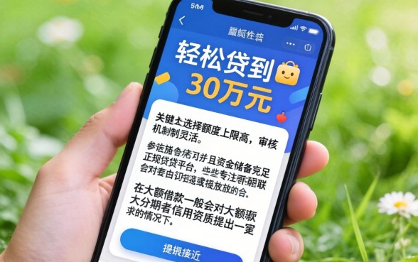 哪里容易贷款30万呢，遴选5个手机可以临时借钱的app