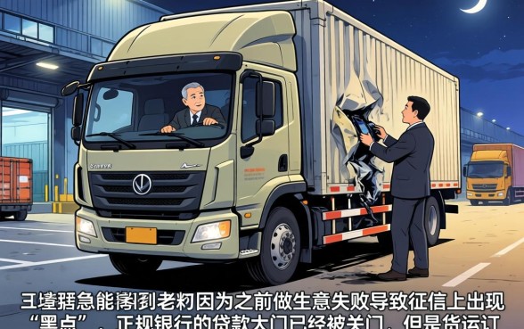 征信黑花了能买货车吗，理出5个简单容易贷款口子
