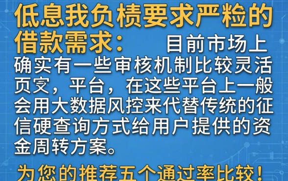 最低利息的贷款软件有哪些，遴选五个不看欠款的贷款app